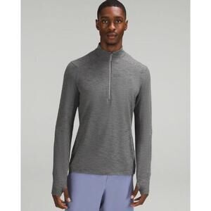 Lululemon Men's Grey Surge Warm Half-Zip - Size Medium